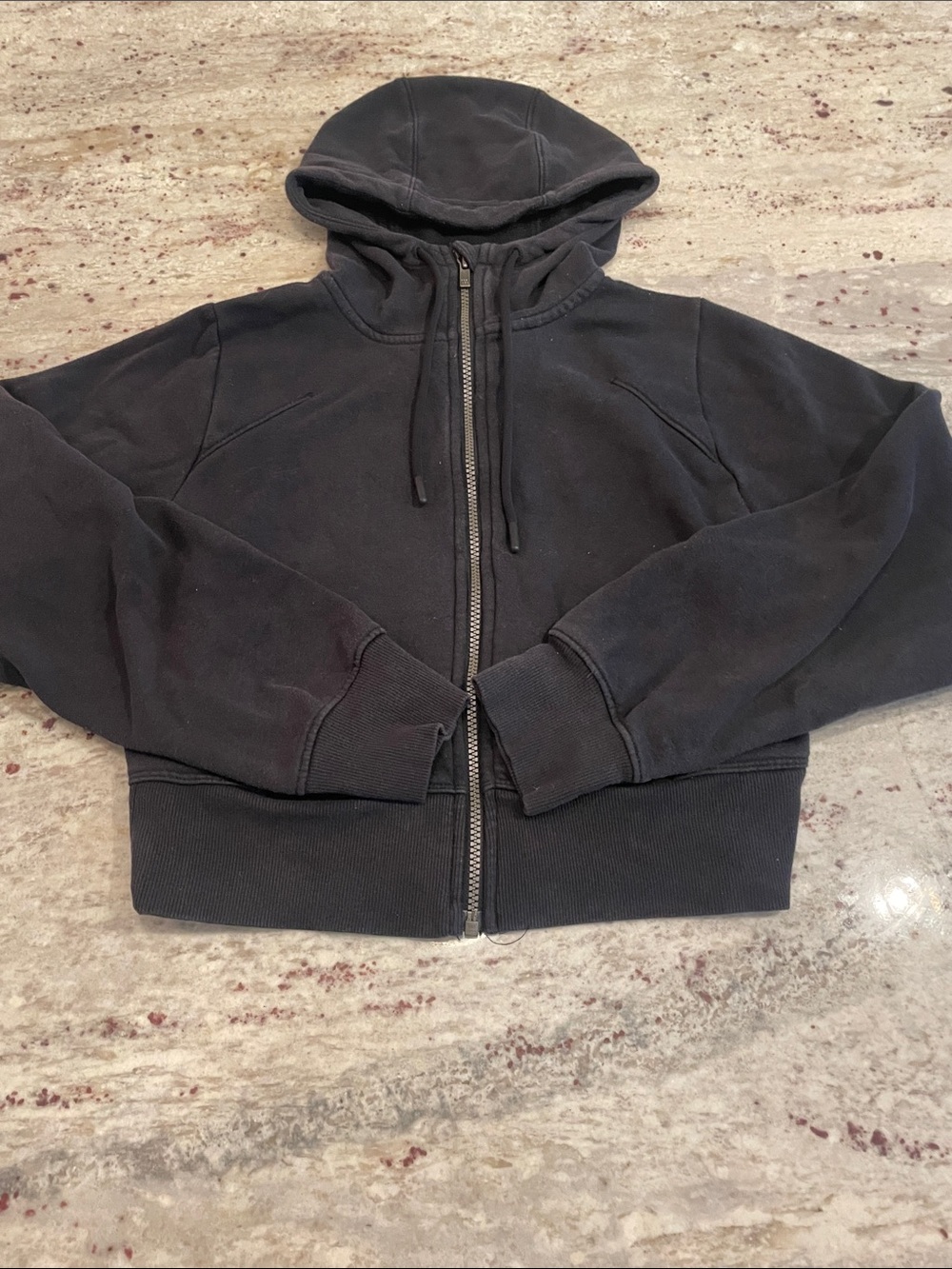 Women’s All In Motion Black Zip Hoodie.  GUC.  Size XS.  Some fading.